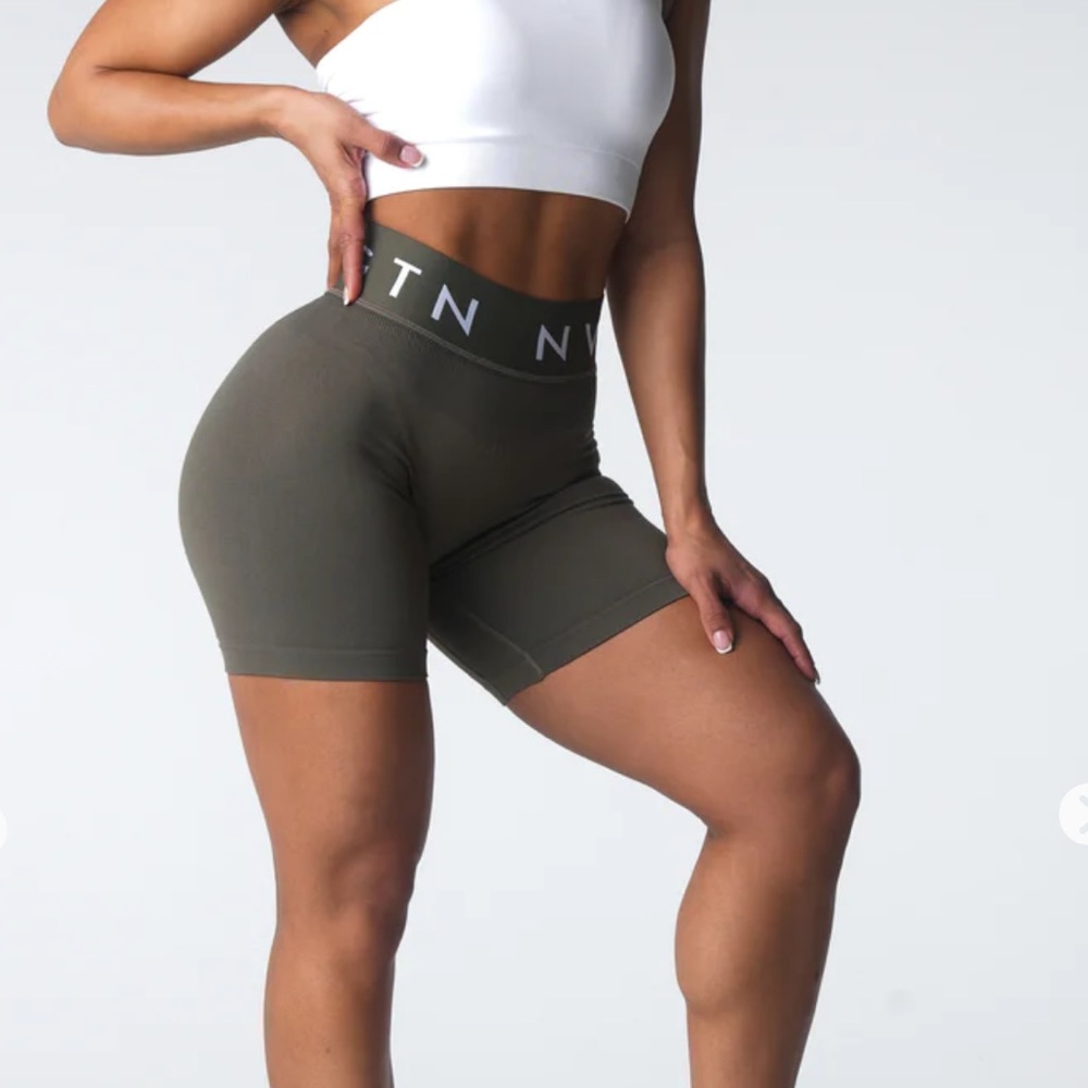 Olive Sport Seamless Shorts